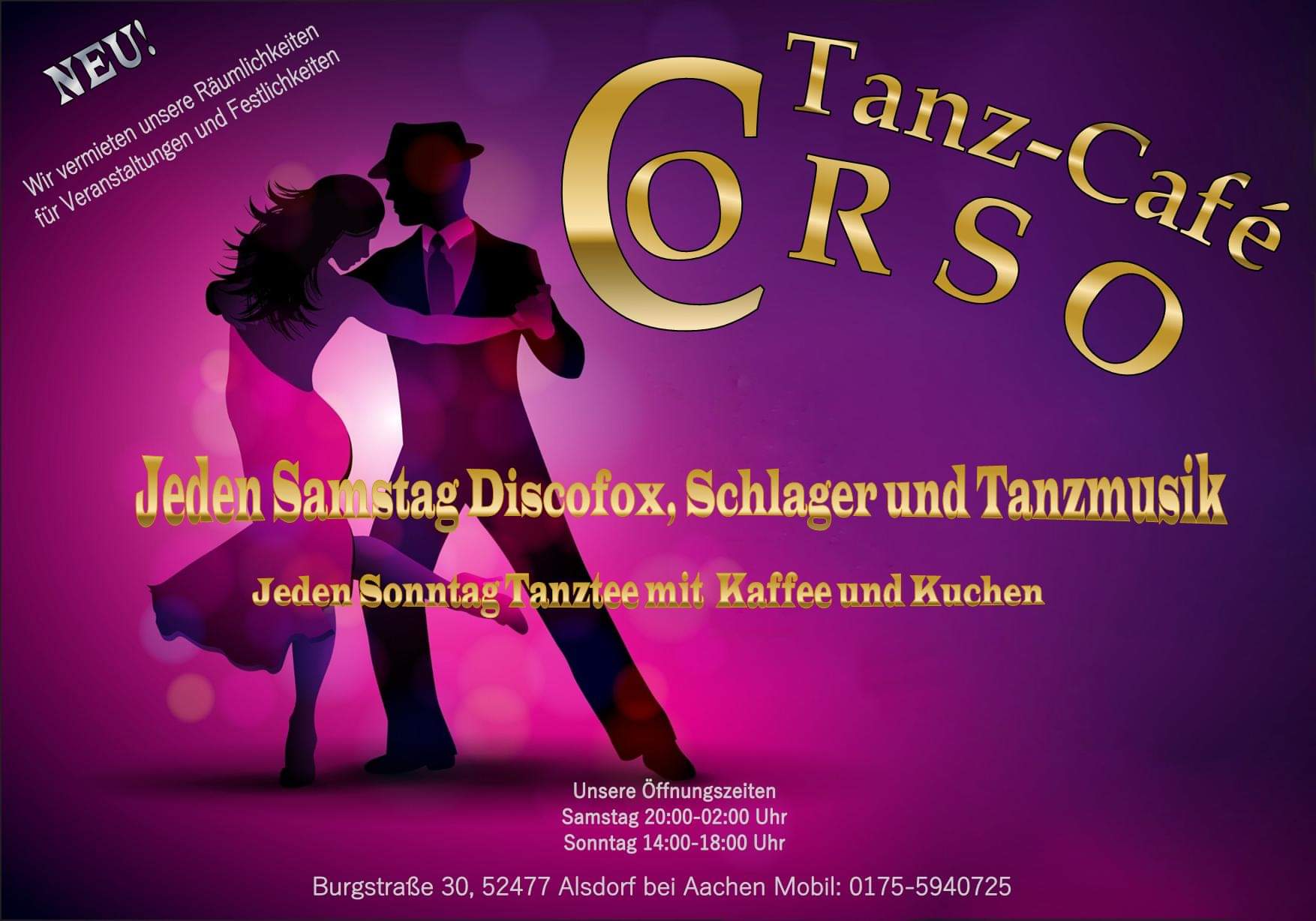 TanzCaféCorso Sonntag